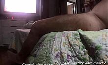 I see my friend's wife using neighbor's silicone pussy for handjob