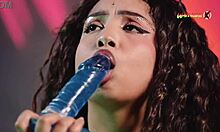 curvy latina teen screams as she reaches explosive orgasms with her new sex toys!