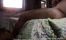 I see my friend's wife using neighbor's silicone pussy for handjob