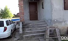 super hot french teen anna siline contrasts glamour with raw dick sucking