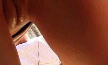 Cristal Cherry swallows cum after anal!