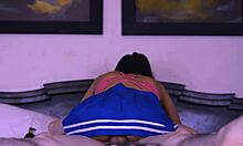 the stepdaughter masters seduction art, savoring every playful tempting moment