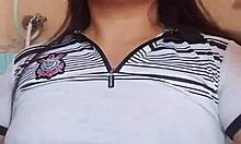 He loves seeing my wet arm in the bath - part 1