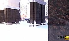 Teen offers mouth and pussy for rough sex in debt4k!