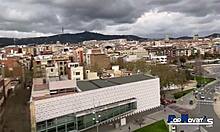 Beautiful arab student lily morena sucking dick of friend victor bloom while masturbating in bcn heights 😍