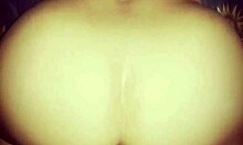 Latina Wife's Passionate Orgasm from Cumshot on Her Big Ass