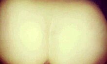 Latina Wife's Passionate Orgasm from Cumshot on Her Big Ass