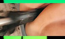 Pussy Pounding With Emo Goth BBW Using Machine