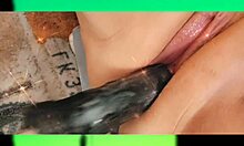 Pussy Pounding With Emo Goth BBW Using Machine