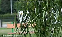 Young Cutie Alexis Crystal In Public Street Gangbang!