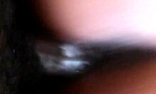 black ebony chick with fat ass gets creampied hard