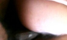 black ebony chick with fat ass gets creampied hard