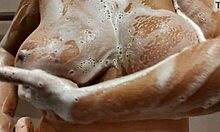 Hey Stepbrother, Check My Tits in Shower and Stroke Your Cock!