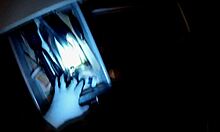 Blonde teen sucks big cock and guzzles cum