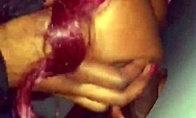 Black Stripper Sucks Two Big Black Cocks At Atlanta Gloryhole, Including Titty Fuck