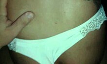 Wife sits deliciously on her man's cock for pleasure.