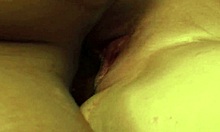 little white girl with shaved cunt sucks massive black cock before getting fucked.