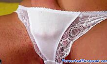 kinky babe pissing and playing with wild toys