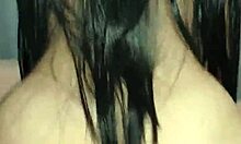 Brunette with Long Hair and Big Ass Rides Until Creampie