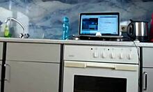 sexydeas shows off her sensational ass in the kitchen for homemade video