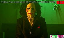 Stuck with Stepsister and BFF in Halloween Room