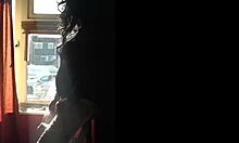 Sissy Mark Wright risks public handjob by open window.