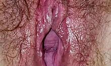 I feel this amateur slut milf with huge tits leaking from her pussy while getting fucked