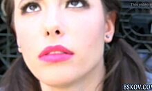 A pornstar savors eating a teen's pussy.