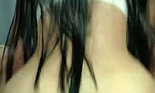 Brunette with Long Hair and Big Ass Rides Until Creampie