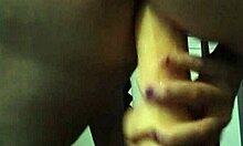 Homemade girl with hairy pierced pussy rides big dildo in anal solo