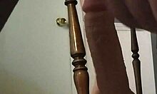 Homemade girl with hairy pierced pussy rides big dildo in anal solo