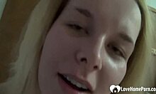 Sexy Blonde Fingers Herself Emotionally While Changing