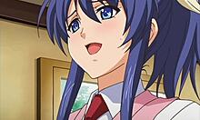 Hentai Waitress Gets Her Ass Touched and Sucks Cock Behind the Bar