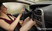 Yanks Jenny Mace Orgasms Hard While Driving. Her Solo Climax Outdoors Is Intense!