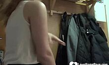 Sexy Blonde Fingers Herself Emotionally While Changing