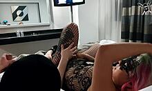 Blonde Amateur Masturbates To Monster Cock Blowjob