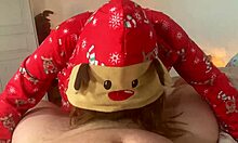 Unwrap Christmas Present and Fill with Creampie