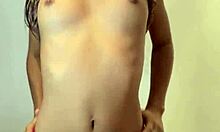 Sweet 18-Year-Old Naked in Bathroom Solo Play