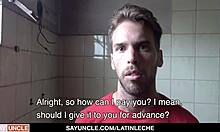 Latinleche - Latino Renovator Sucks Cock As Extra Service