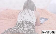 i'm in this rough anal threesome with bodybuilders gaping my tight ass