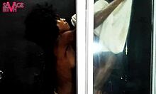 Goddessjhay gives oral in pool and shower, leading to orgasm!