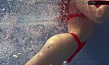 Mia ferrari super hot teen in red lingerie