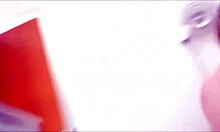 Horny shemale jerks off on cam for eager viewers