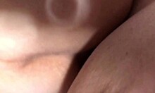 Asian wife's shaved pussy gets today's cumshot inside