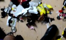 Feeling The Thrill Of Crushing Big Cars With Boots In Racing Destruction