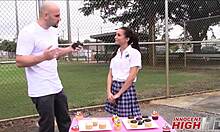 Kharlie Stone Gets Fucked While Selling Cupcakes!