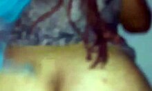 Milf sits on monster black cock and twerks her ass deliciously during interracial fucking.