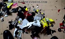 Feeling The Thrill Of Crushing Big Cars With Boots In Racing Destruction