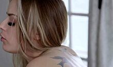 Petite Blonde Teen's Booty Fingered and Pussy Licked