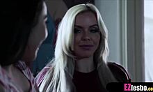 three slutty teens having a lesbo pussy licking party